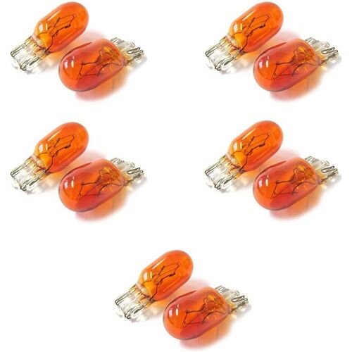 Kalanka-10 Pièces Ampoules Halogènes 24v Pour Camion (T10 Wy5w 24v 5w Orange)