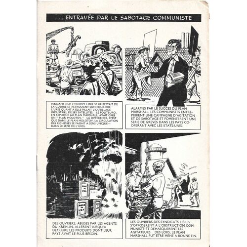 Jack Sparling (Dessins) : La Parole Est Au Monde Libre. Brochure Anticommuniste (Début 1950s)