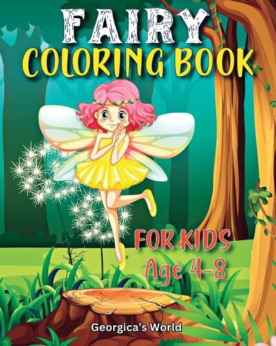 Fairy Coloring Book For Kids Age 4-8