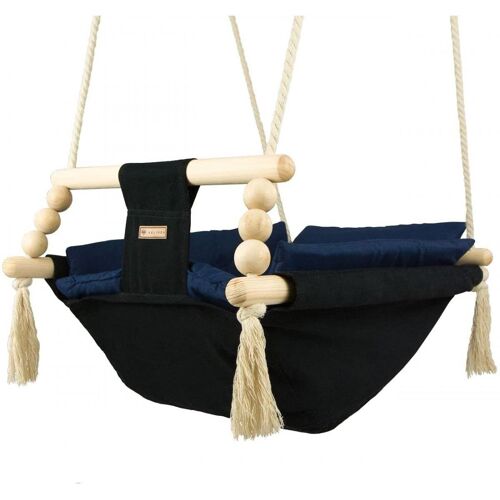 Bascule Pour Bébé Noir, Bleu Marine