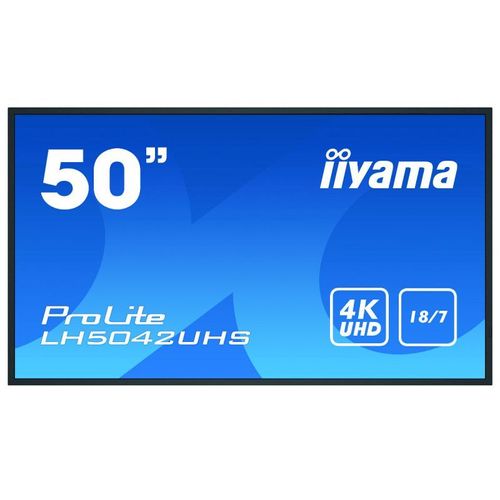iiyama ProLite LH5052UHS-B1 - 50" écran LCD rétro-éclairé par LED - signalisation numérique - Android - 4K UHD (2160p) 3840 x 2160 - noir mat