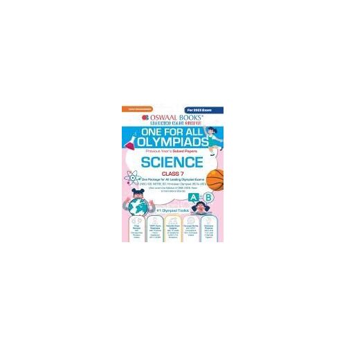 Oswaal One For All Olympiad Previous Years' Solved Papers, Class-7 Science Book (For 2023 Exam)