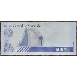 Billet 500000 Bolivares Venezuela - 2020 - Mousoleo Del Libertador Simon Bolivar