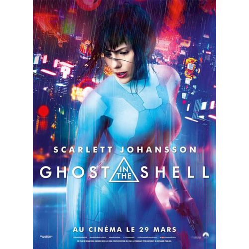 Ghost In The Shell - Véritable Affiche De Cinéma Pliée- Format 120x160 Cm -De Rupert Sanders Avec Scarlett Johansson, Pilou Asbæk, Takeshi Kitano, Michael Pitt, Juliette Binoche, Michael Winco - 2017
