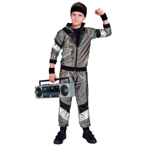 Déguisement Jogging Disco Années 80 Enfant - Taille: 5-7 Ans (128 Cm)