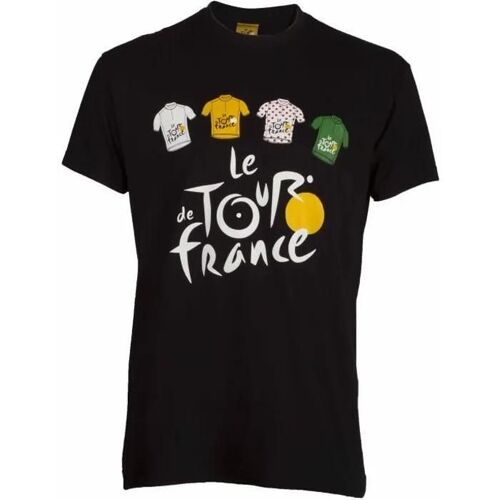 S - T-Shirt - Le Tour De France - Homme - Manches Courtes - Noir - Vtt