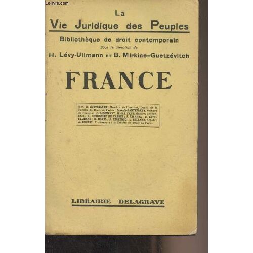 La Vie Juridique Des Peuples - Iii - France - Bibliothèque De Droit Contemporain