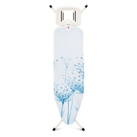 Brabantia Table à repasser avec repose fer stop vapeur solide et plateau en ivoire de 22 mm Cotton Flower B