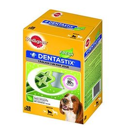 Pedigree - Dentastix Fresh Multipack Pour Moyens Chiens (10-25kg) - Boîte De 28 Btonnets À  Mcher (720g) - Lot De 4