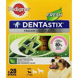 Pedigree - Dentastix Fresh Multipack Pour Petits Chiens (5-10kg) - Boîte De 28 Btonnets À  Mcher (440g) - Lot De 4