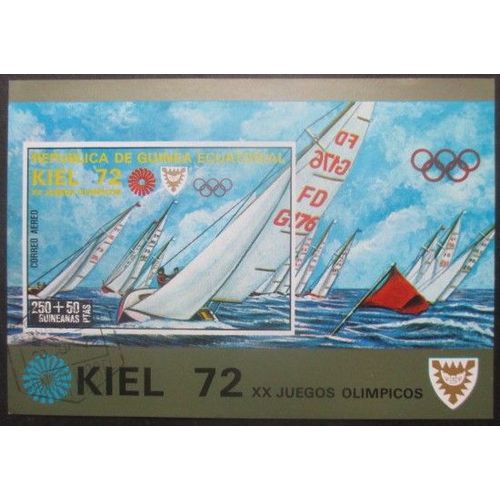 Guinee Equatoriale Bloc Jeux Olympiques De Munich 1972 Oblitéré
