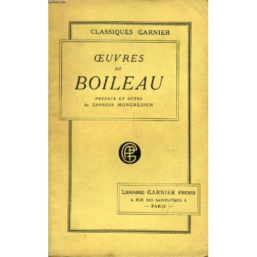 Oeuvres De Boileau