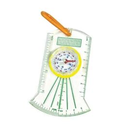 Boussole - Harnais - Règle Intégrée - Couleur Noire - Pour Randonnée