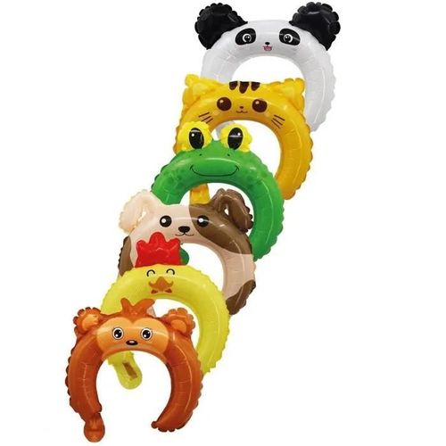 Serre-Tête Gonflable Animaux En Aluminium (X6) Ref/14041