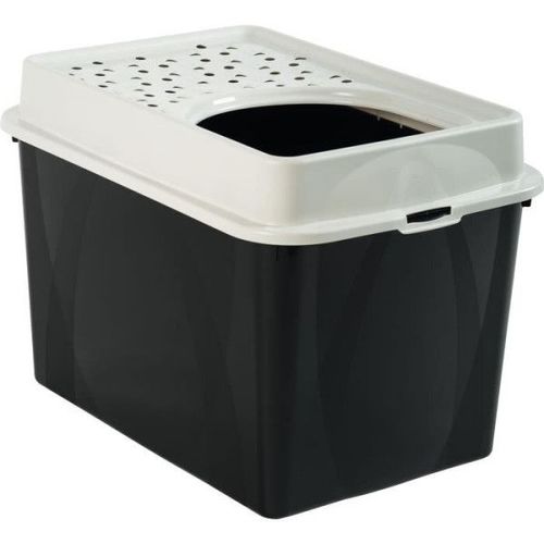 Maison De Toilette Top 50l - Noire (Pp Recyclé) - 57,2 X 39,3 X 40,4 Cm