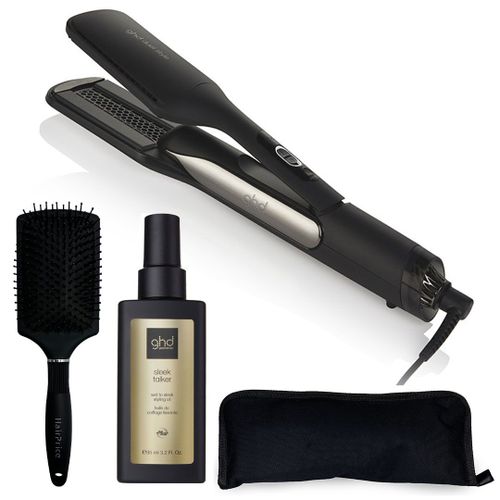 Ghd - Lisseur Séchant Dust Style Noir Avec Huile, Trousse De Rangement Et Brosse