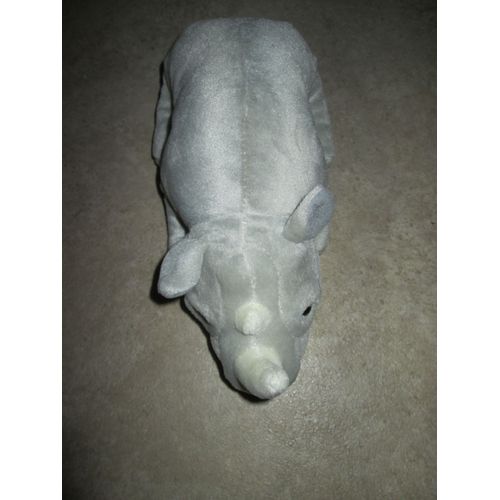 Doudou Nicotoy Rhinoceros Couché  Gris 25 Cm
