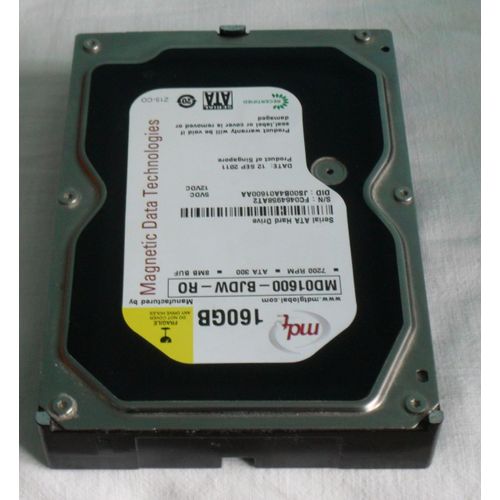MDT - Disque dur 160 Go - 3.5" - SATA - MD01600-BJDW-RO - ATA-300 - 7200