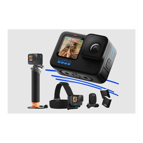 GoPro HERO11 Black - Avec kit d'accessoires - caméra de poche - 5.3K / 60 pi/s - 27 MP - Wireless LAN - sous-marin jusqu'à 10 m - noir