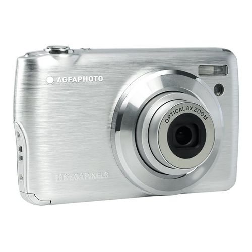 Appareil photo Compact compact - 8.0 MP / 18.0 MP (interpolé) - 1080p - 8x zoom optique - argent