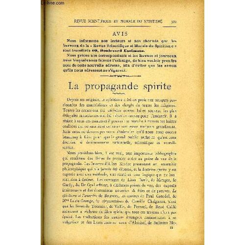 Revue Scientifique Et Morale Du Spiritisme 5e Annee N°6 - Avis. ¿ La Propagande Spirite. Gabriel Delanne..Controverse. Des Origines Du Symbole Des Apôtres. Lussoer.Phénomènes Psychiques C. ...