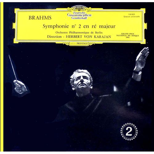 Deutsche Grammophon 138 925 - Brahms - Symphonie N°2 En Ré Majeur - Orchestre Philharmonique De Berlin - Herbert Von Karajan 