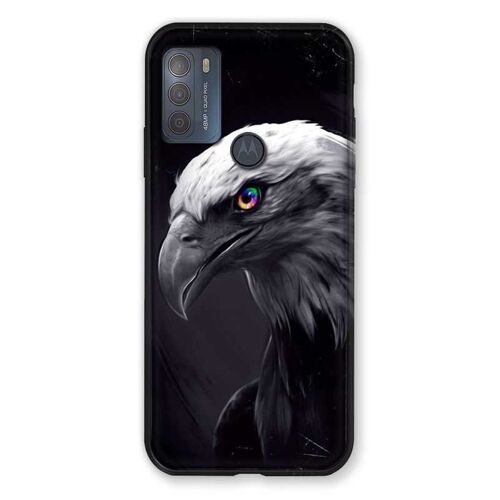 Coque Pour Motorola Moto G50 Aigle Royal Noir