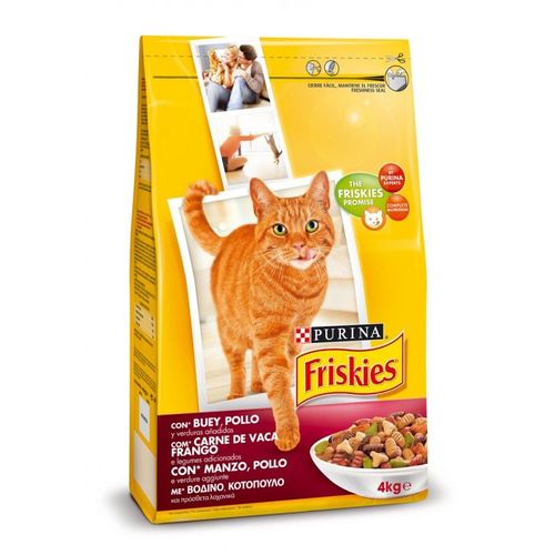 Friskies Adult Boeuf, Foie, Poulet Et Légumes - 4 Kg