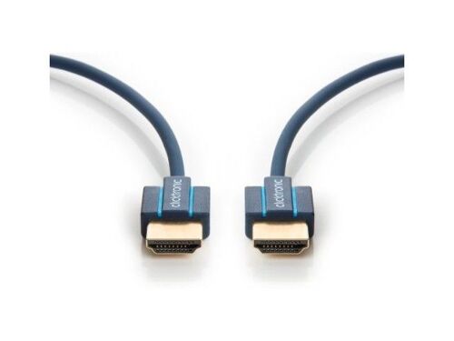 HDMI câble de raccordement [1x HDMI-prise mâle - 1x HDMI-Stecker] 1.50 m bleue clicktronic