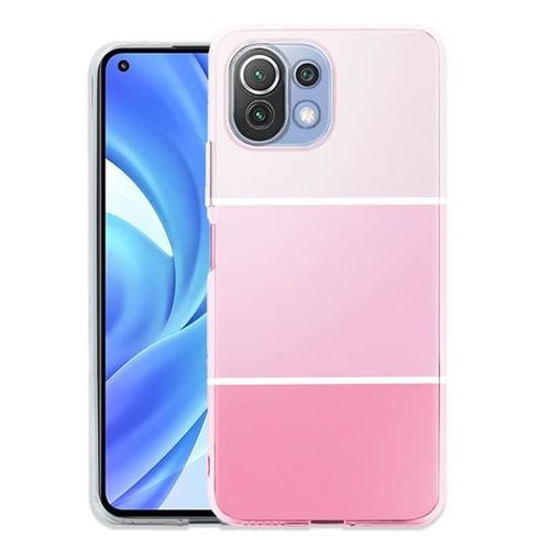 Coque Silicone Compatible Xiaomi Mi 11 Lite Pastel Rose