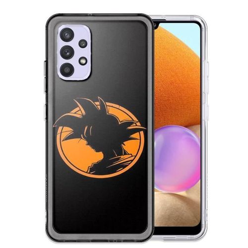 Coque Silicone Compatible Samsung Galaxy A32 4g Goku Orange