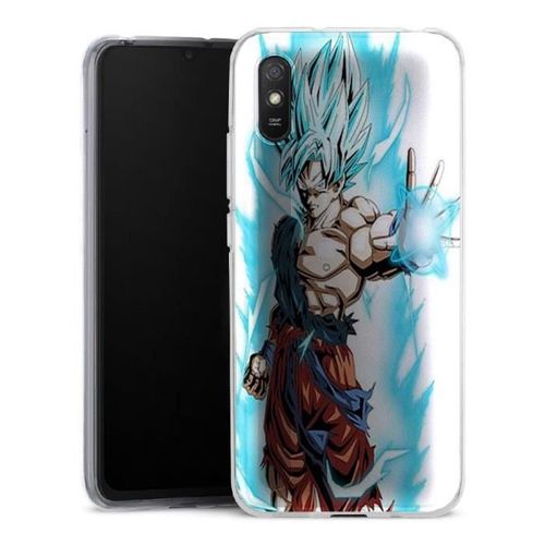 Coque Xiaomi Redmi 9a Super Sayan Bleu | Gel Silicone Antichocs