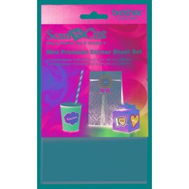 Jeu De Feuilles Autocollants Imprimables/Laminées Format Carte Postale Art. No. Capssmini1 Brother Scanncut Cm840 Cm600 Cm900