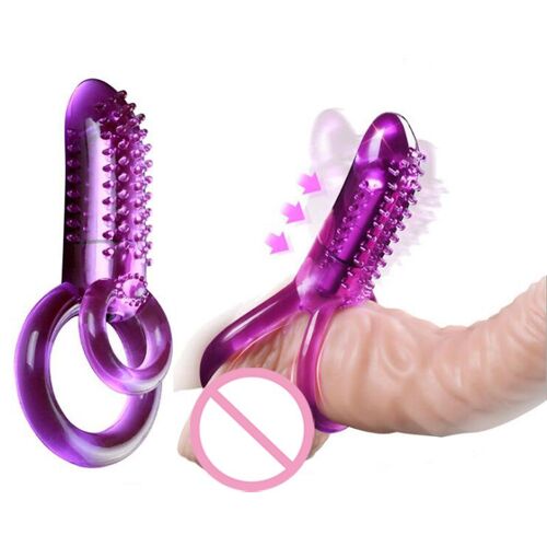Vibromasseur Clitoridien Pour Femme, Jouet Pour Pénis, Stimulateur Clitoridien, Double Anneau, Pénis Masculin, Gode, Strapon, Balle, Massage, Sex Shop