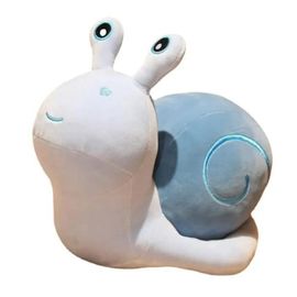 OMABETA Jouet en peluche descargot Jouet en peluche d\escargot de dessin animé mignon, poupée moelleuse, jeux peluche rose bleu