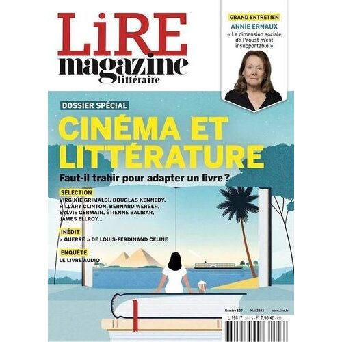 Lire Magazine Littéraire N°507 : Cinéma & Littérature - Mai 2022