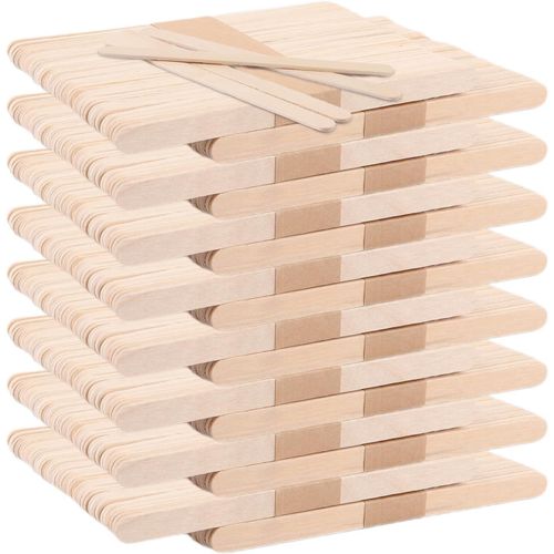 Tianyi-Lot De 800 Batonnet En Bois, 114×10×2mm Bâtons De Glace En Bois Pour Bricolage, Batonnets Glace, Baton De Sucette En Bois Naturel, Travaux Manuel D¿Enfant & Étiquettes De Plantes