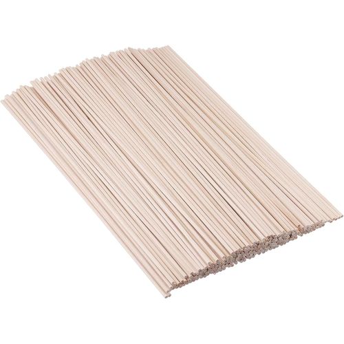 Tianyi-Lot De 600 Bâtonnets Rondes De Bois De 3 Mm X 30 Cm, Baton Bois, Baguette Bois Pour Travaux Manuels, Travaux Manuels, Modélisme, Décoration