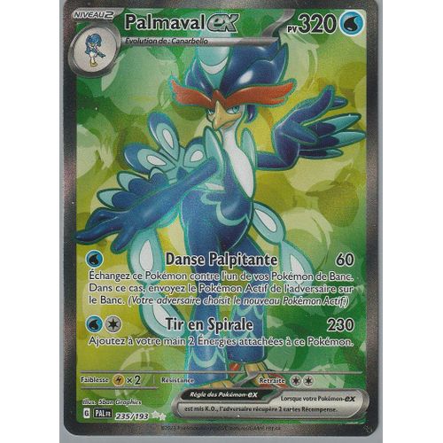 Carte Pokémon - Palmaval Ex - 235/193 - Secrète-Rare - Ev2 Evolutions À Paldea