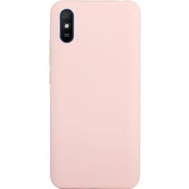 Coque Compatible Avec Xiaomi Redmi 9a Tpu Etui De,Couleur Unie Protection Housse En Souple Silicone Tpu Ultra Mince Et Anti-Rayures De Protection Etui- Rose Clair