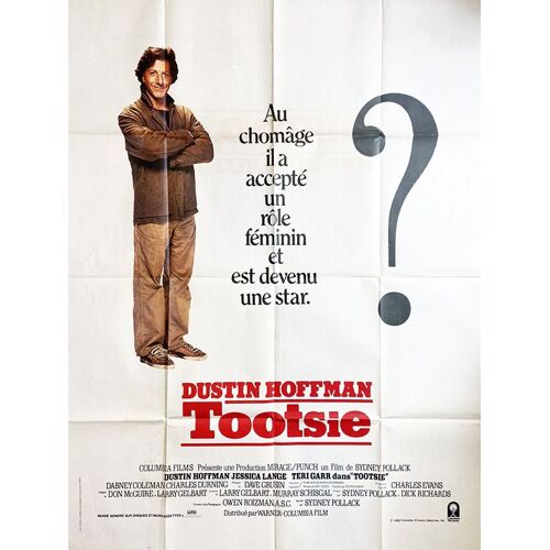 Tootsie - Véritable Affiche De Cinéma Pliée - Format 120x160 Cm - De & Avec Sydney Pollack Avec Dustin Hoffman, Jessica Lange, Teri Garr, Bill Murray, Dabney Coleman - 1983