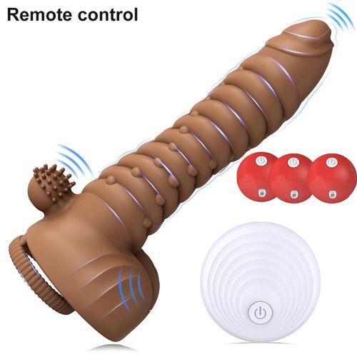 Manchon De Vibromasseur Télécommandé Sans Fil Pour Homme, Agrandissement Du Pénis, Agrandissement Du Pénis, Cônes De Sexe