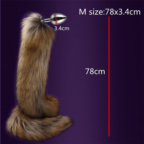 Faak Plug Xxl Pour Homme Gode Masturbateur Homme Gay Anal Plug Anal Queue De Renard Sexy 78cm, Jouet Pour Adulte, Produit En Métal Pour Femmes, Cosplay, Jouet Sexuel Pour Couple, Flirt, Bdsm