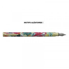 Stylo Plume - Encre Bleue Effaçable - Motifs Tropicaux Colorés - Plumink