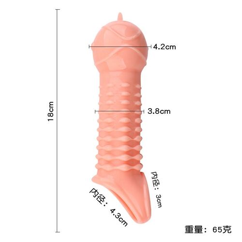 Anneau De Pénis Réaliste Doux Pour Hommes, Manchon D'extension De Pénis, Dilatateur Réutilisable, Congenre Éducatif, Éjaculation Retardée, Agrandissement De La Bite, 18 Jouets Sexuels Pour Gay