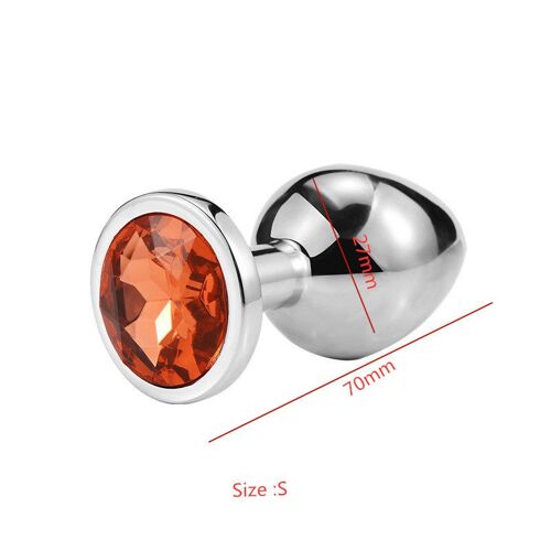 Jouets Sexuels Anaux En Acier Inoxydable Pour Hommes Et Femmes, Gode Gay, Plug Anal Avec Bijoux En Cristal, Dilatateur Anal En Perles Métalliques