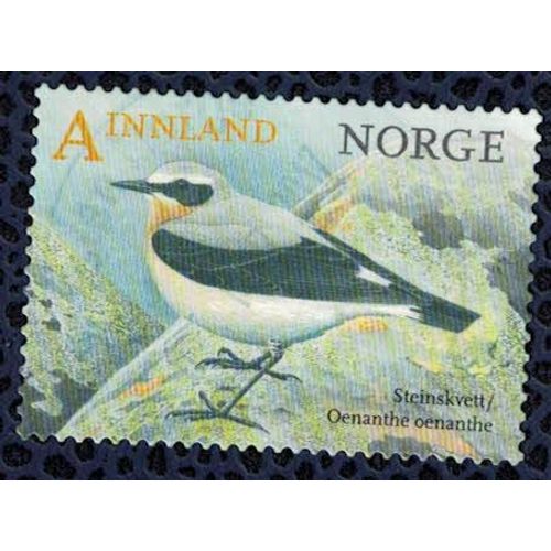 Norvège 2015 Oblitéré Rond Used Oenanthe Oenanthe Oiseau Traquet Motteux