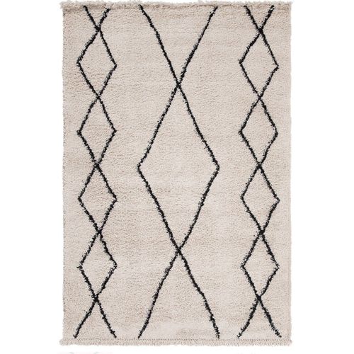 Tapis Shaggy Style Berbère Bedoun 60x120 Cm Beige - Novatrend