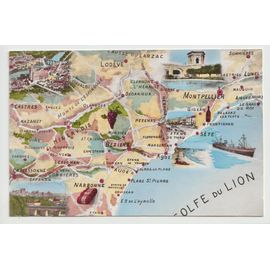 Carte Postale N°13, Plan Du Golfe Du Lion