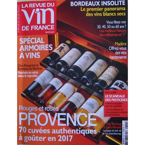 La Rvf : La Revue Du Vin De France    N° 609 